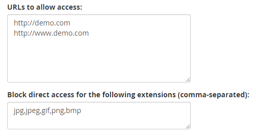 Enter the file type you want to protect. 