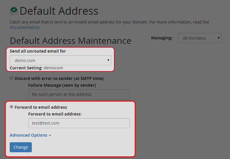 Click on “Change” button.
Click on “Change” button.