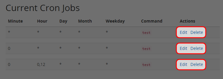 You would create additional cron job, and edit or delete the existing cron job.
You would create additional cron job, and edit or delete the existing cron job.