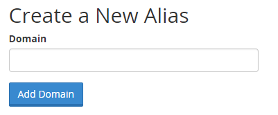 Enter the new domain you would like to point to the existing website, then click on “Add Domain” button.
Enter the new domain you would like to point to the existing website, then click on “Add Domain” button.