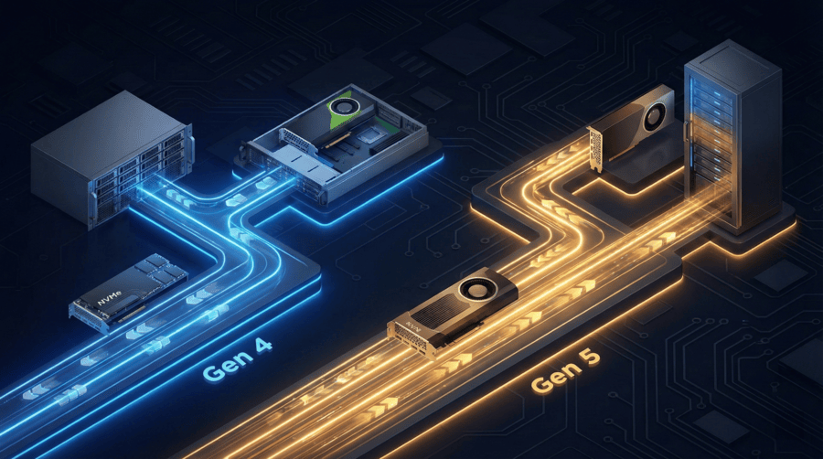 PCIe Gen 4 vs Gen 5: What Is the Impact on NVMe and GPU Servers?