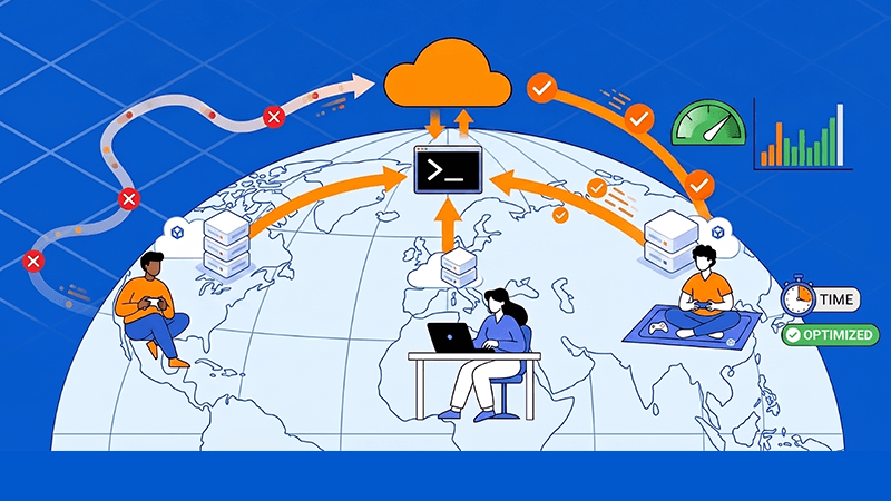How can latency be reduced in international multiplayer server deployments?